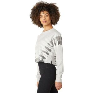 Beyond Yoga (L) Weekend Boxy Crop Top Pullover Sweatshirt - Crewneck Top